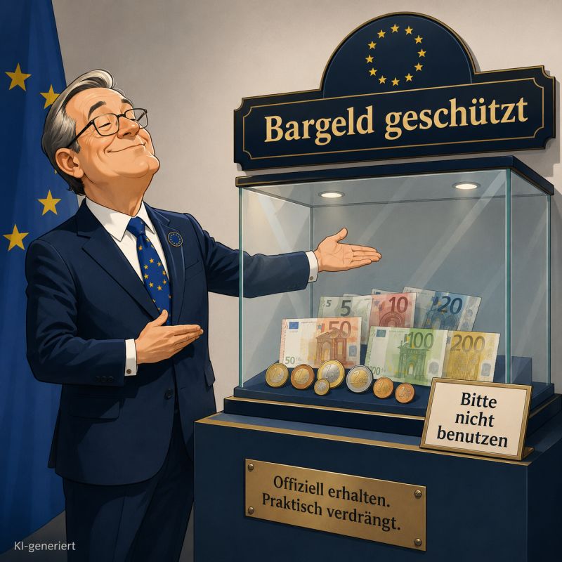 Illustration zum Schutz von Bargeld und zu EU-Regeln für große Barzahlungen