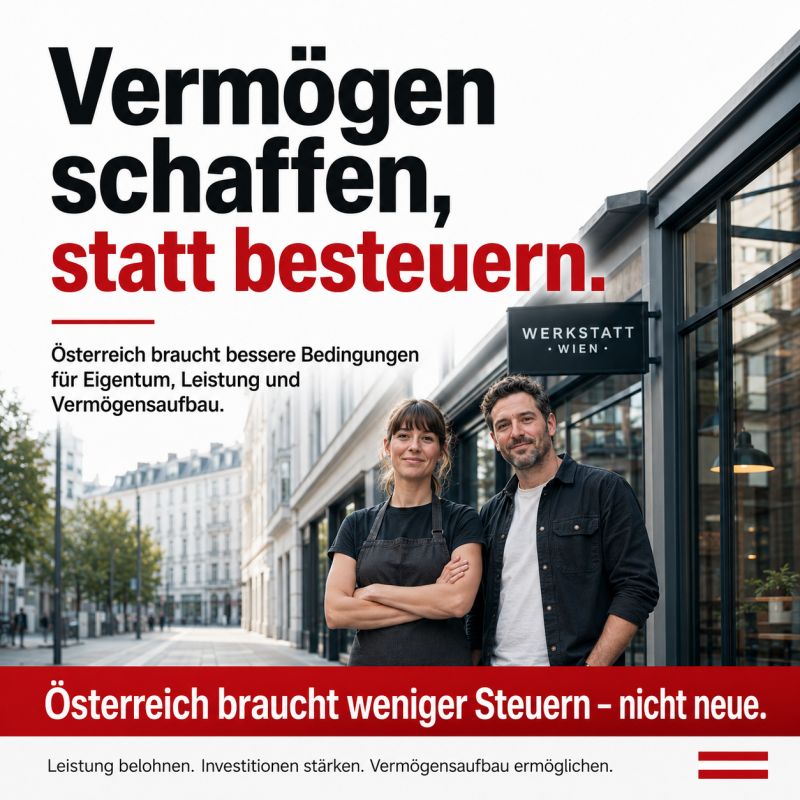 Illustration zu Eigentum, Vermögensaufbau und der Debatte über Vermögensbesteuerung